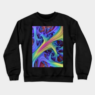 Tundara IV. Psychedelic Purple Abstract Art Crewneck Sweatshirt